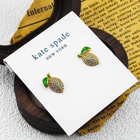 Kate Spade Grapefruit Stud Earrings - Picture 2 of 5